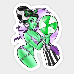 Summer Bride of Frankenstein! Sticker